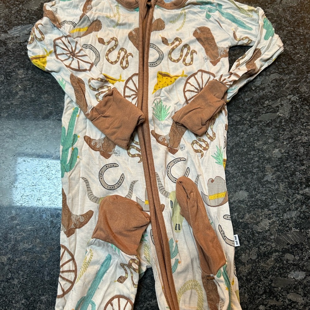 Little Sleepies Western-Themed Zippy - 6-12m